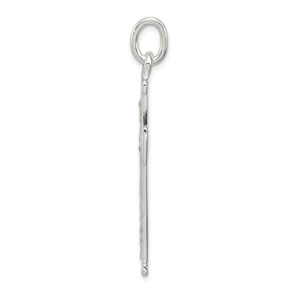 Sterling Silver Diamond -Cut Cross Pendant Holiday Gift for Women