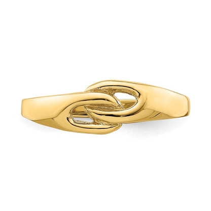14K Yellow Gold Free Form Knot Ring