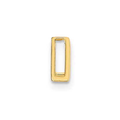 14k Yellow Gold Polished Triangle Chain Slide Pendant for Women