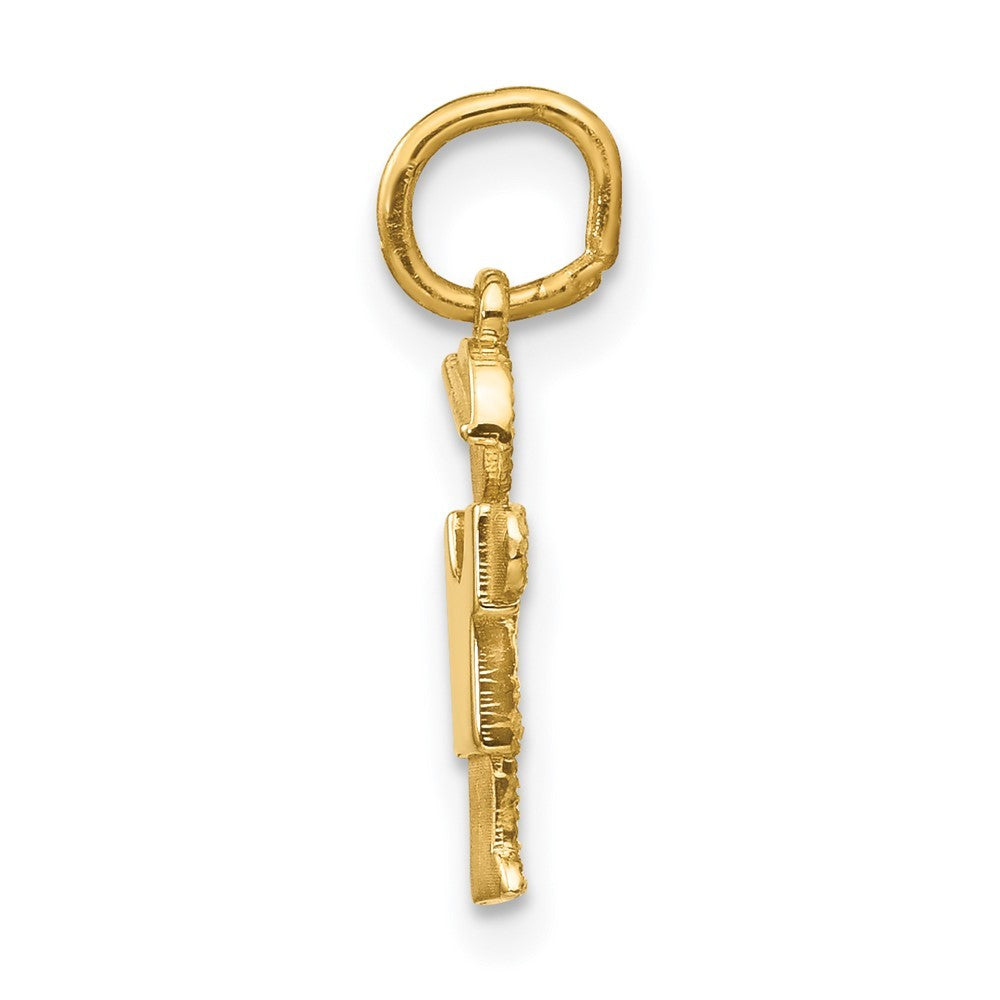 14k Yellow Gold Mini Boy Hugs Charm Pendant