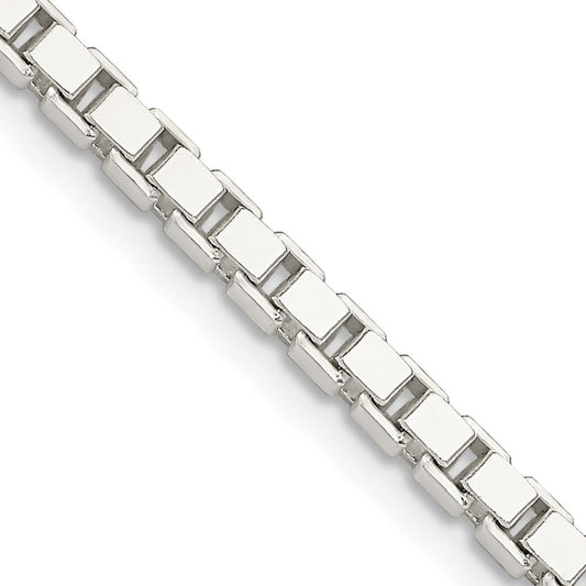 Sterling Silver 3mm Box Chain Necklace