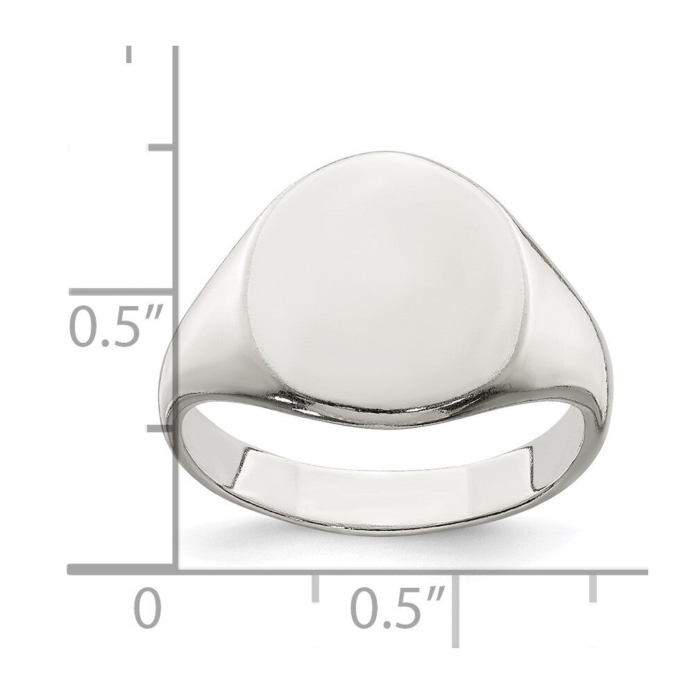 Sterling Silver Signet Ring Size 8