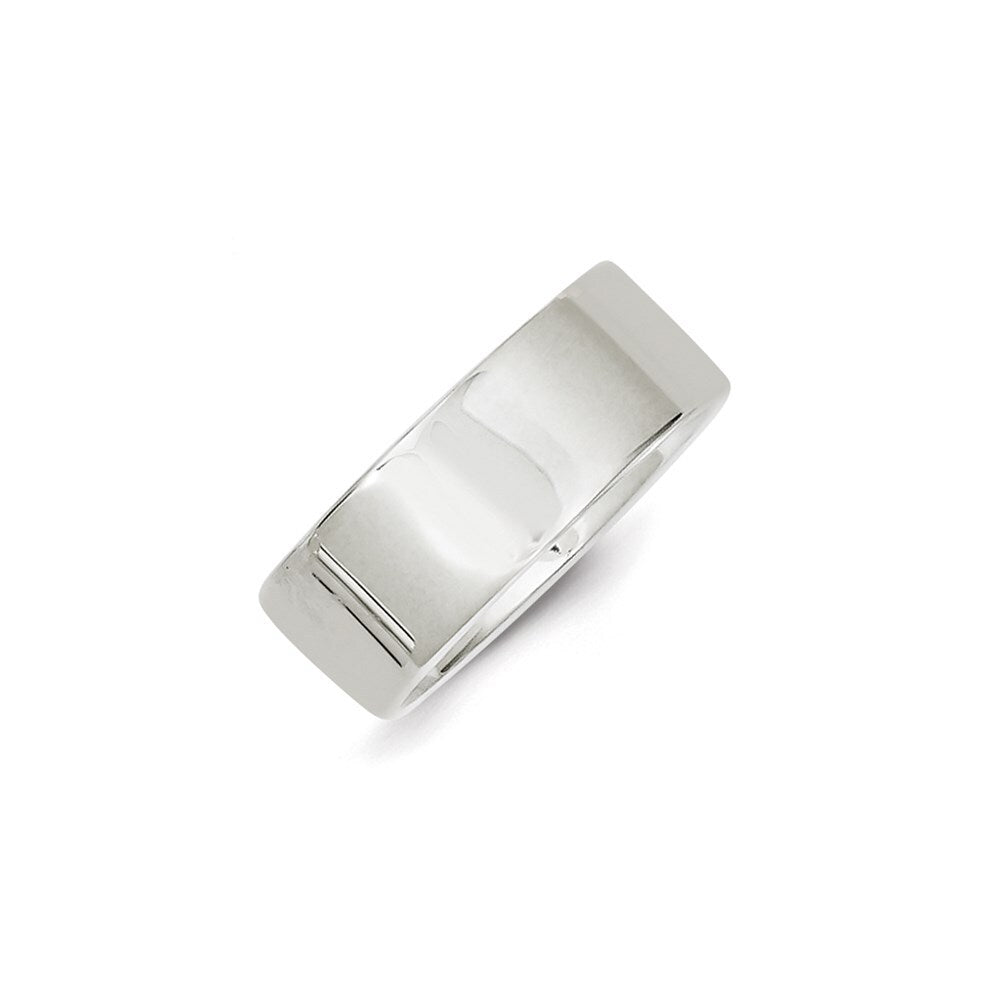 Sterling Silver 8mm Lightweight Flat Size 10 Band Ring