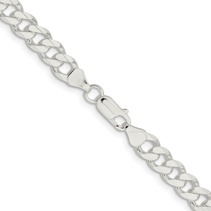 Sterling Silver 7.5mm Curb Chain Necklace