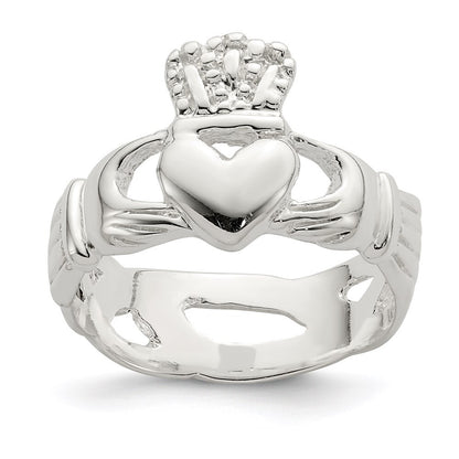 Sterling Silver Claddagh Ring Size 6