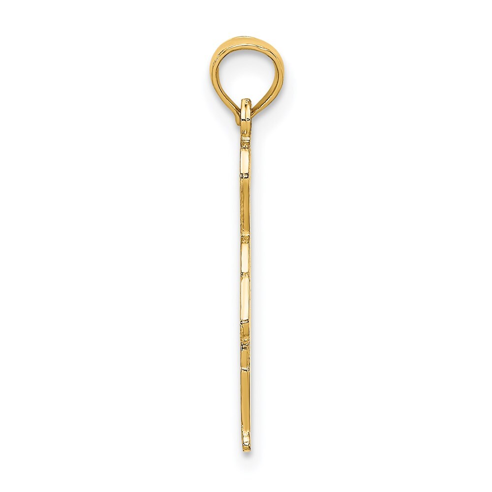 14k Yellow Gold Little Boy Walking Charm Pendant for Women