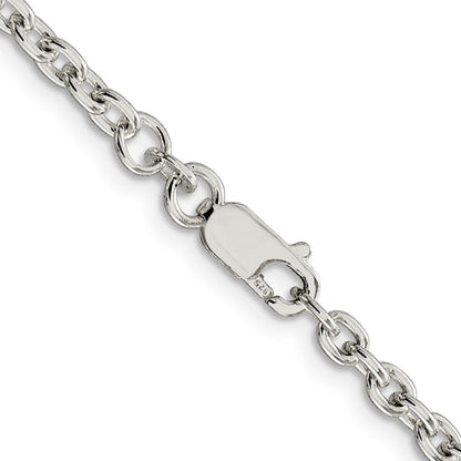 Sterling Silver 3.5mm Cable Chain Necklace