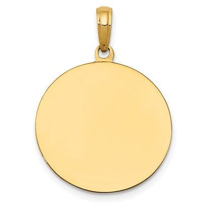 14k Yellow Gold Saint Joseph Medal Pendant