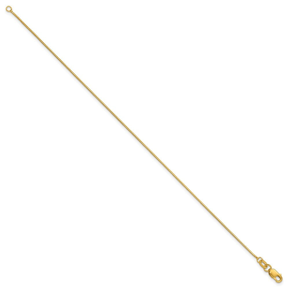 14k Yellow Gold 7 inch .7mm Box Bracelet