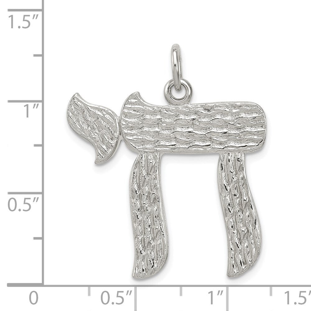 Sterling Silver Chai Pendant Holiday Gift for Women