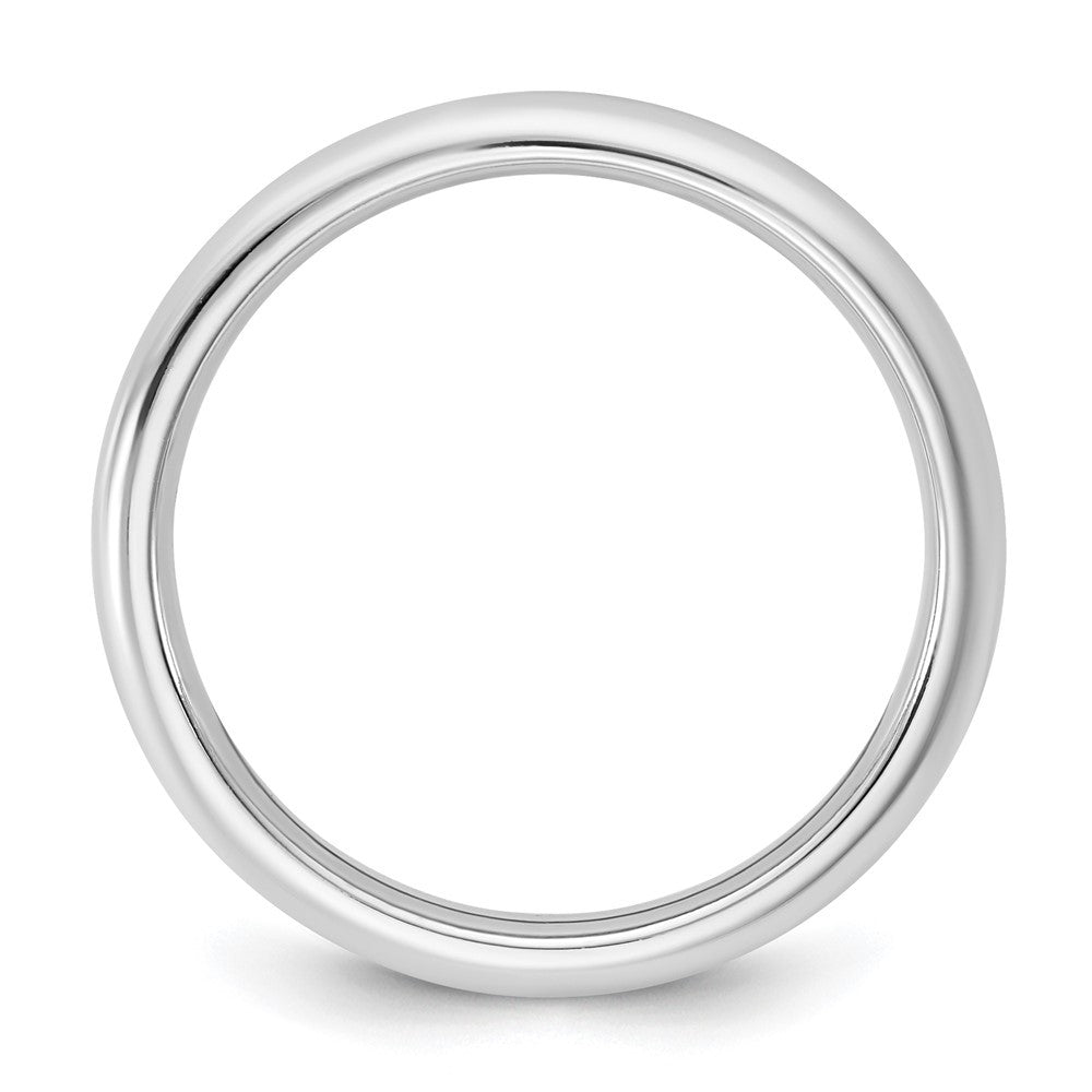 14K White Gold 2.5mm Standard Comfort Fit Band Ring Size 6