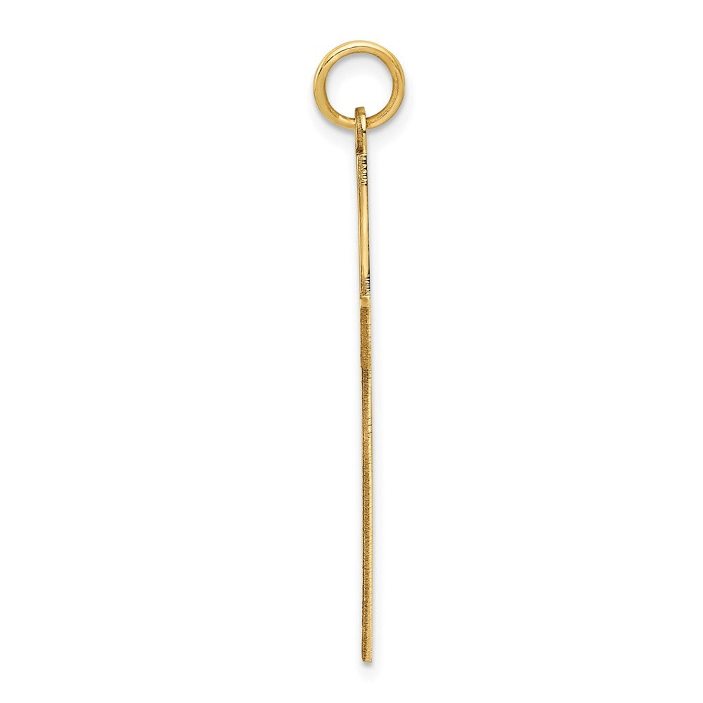 14k Yellow Gold Laser Designed Cross Pendant