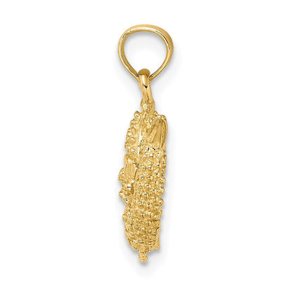 14k Yellow Gold 3-D Pisces Zodiac Charm