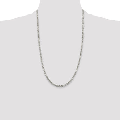 Sterling Silver 4.5mm Cable Chain