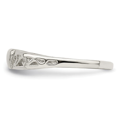 Sterling Silver Heart Ring Size 8