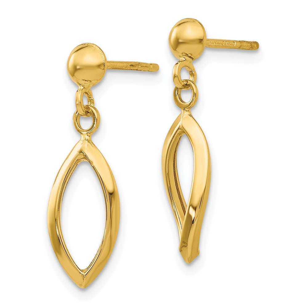 14k Yellow Gold Dangle Earrings