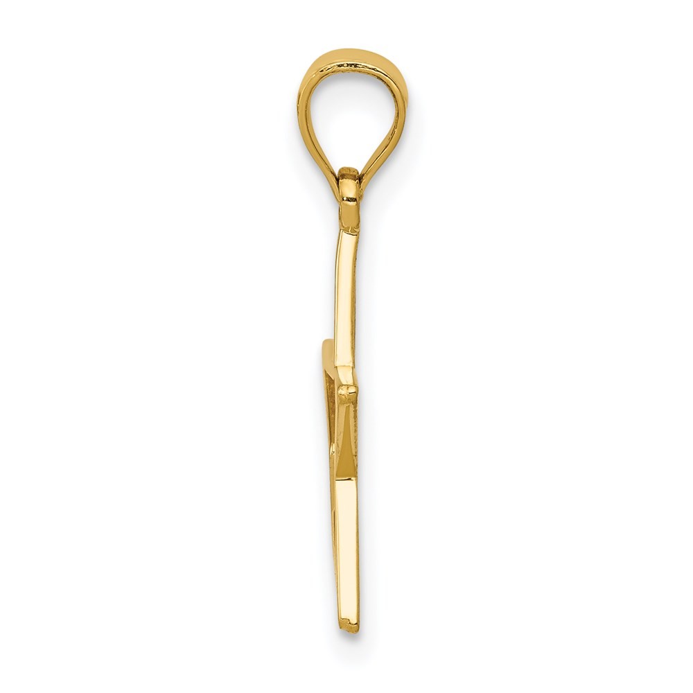 14k Yellow Gold Star Charm