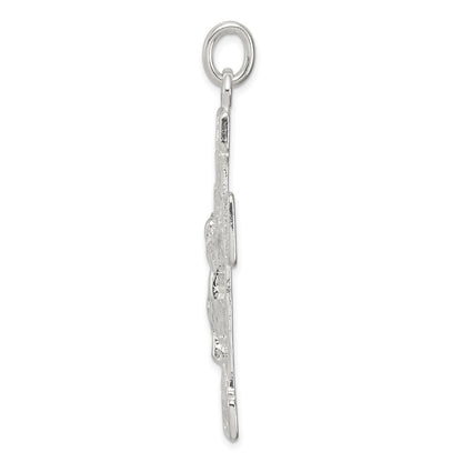 Sterling Silver Latin Crucifix Pendant Holiday Gift for Women