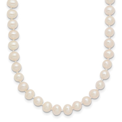 14k Yellow Gold 4-5mm White Freshwater Cultured Pearl 28 inch Necklace