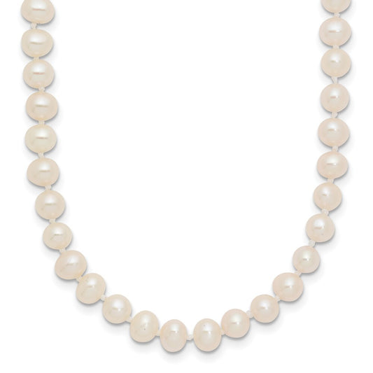 14k Yellow Gold 4-5mm White Freshwater Cultured Pearl 28 inch Necklace