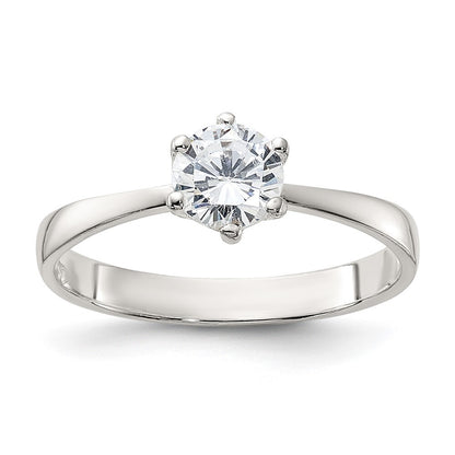 Sterling Silver Cubic Zirconia Ring Size 7
