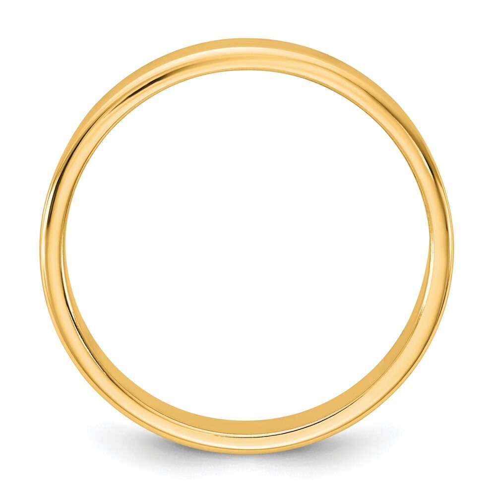 14K Yellow Gold 3.5mm LTW Flat Band Size 9