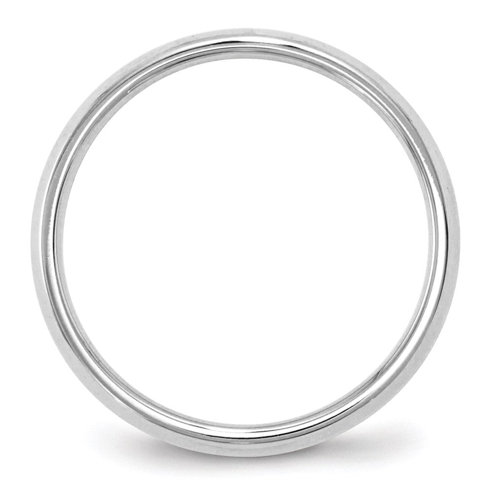 14k White Gold 2.5mm Knife Edge Comfort Fit Wedding Band Ring Size 5