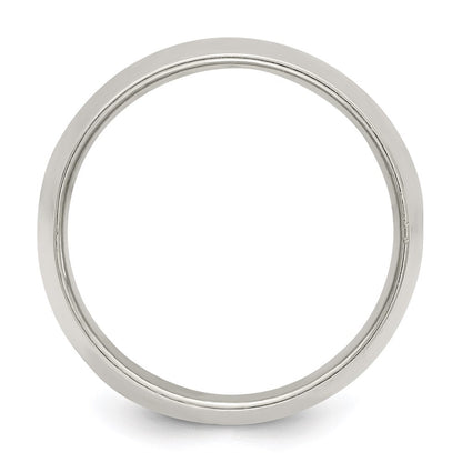 Sterling Silver 12mm Half Round Size 10 Band Ring