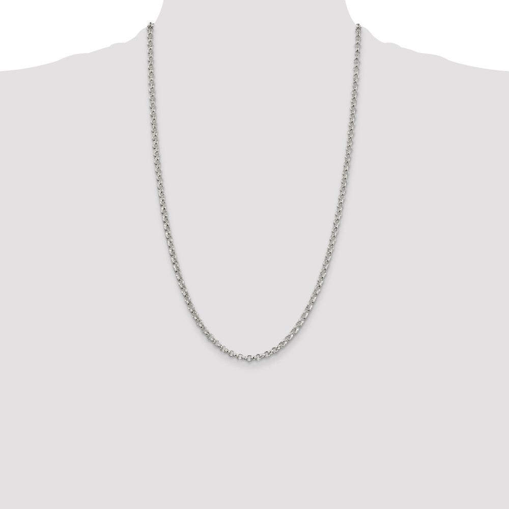 Sterling Silver 4mm Rolo Chain