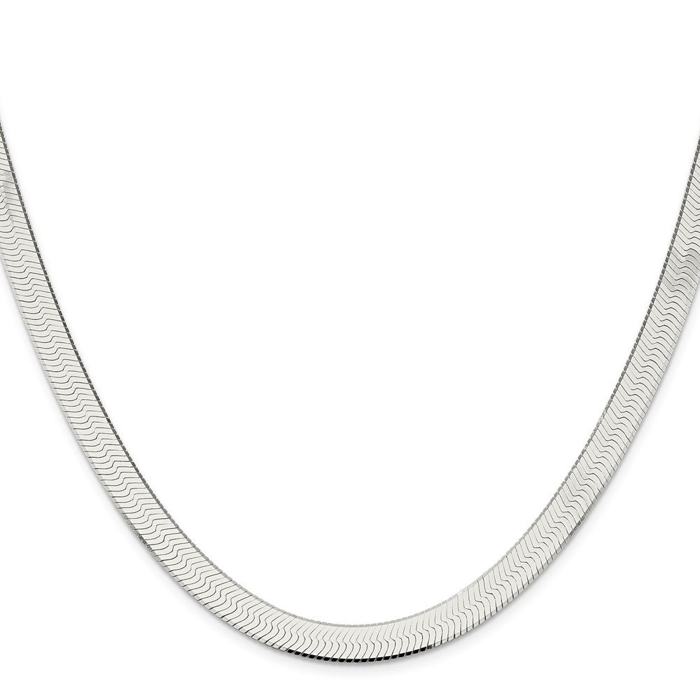 Sterling Silver 8mm Magic Herringbone Chain Necklace