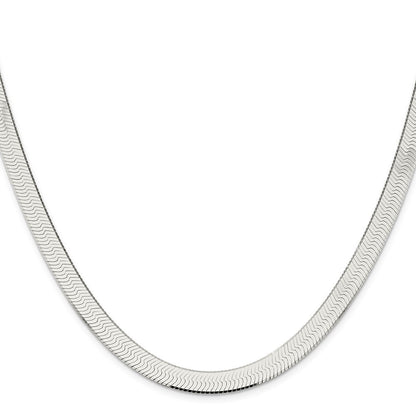 Sterling Silver 8mm Magic Herringbone Chain Necklace