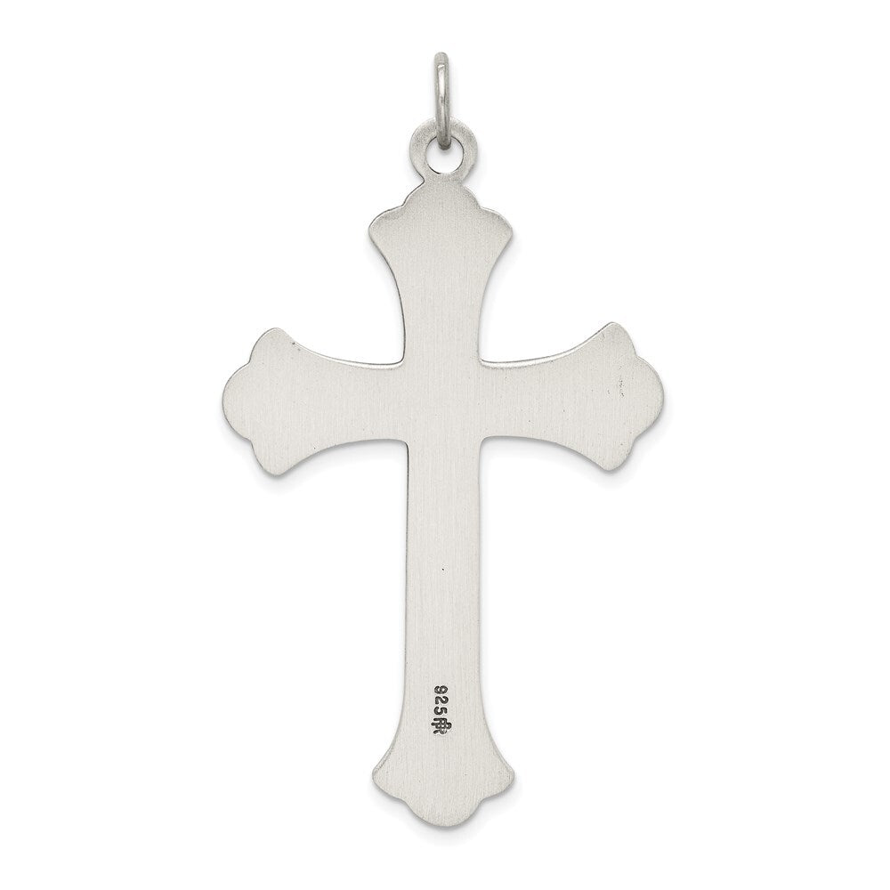 Sterling Silver Antiqued Cross Pendant Holiday Gift for Women
