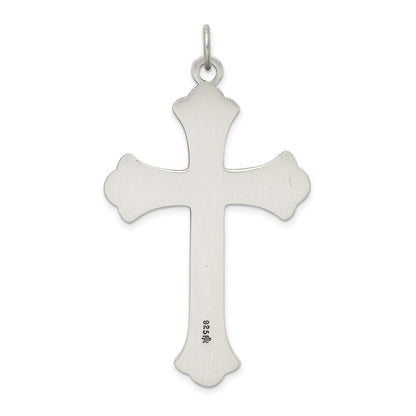 Sterling Silver Antiqued Cross Pendant Holiday Gift for Women