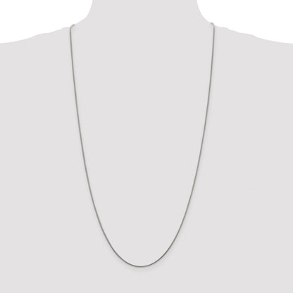 Sterling Silver Rhodium-plated 1.2mm Snake Chain
