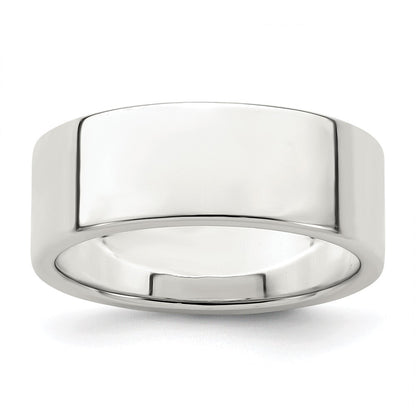 Sterling Silver 7mm Lightweight Flat Size 6 Band Ring