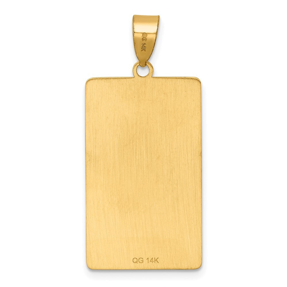14k Yellow Gold The Hanged Man Tarot Card Pendant for Women