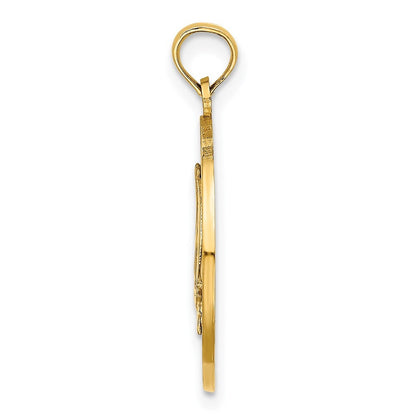 14k Yellow Gold NEWPORT RHODE ISLAND w/ Sailboat Charm