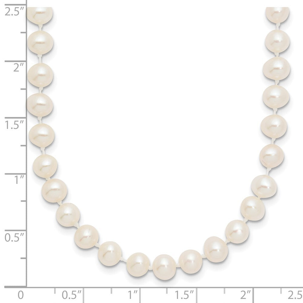 14k Yellow Gold 5-6mm White Freshwater Cultured Pearl 28 inch Necklace