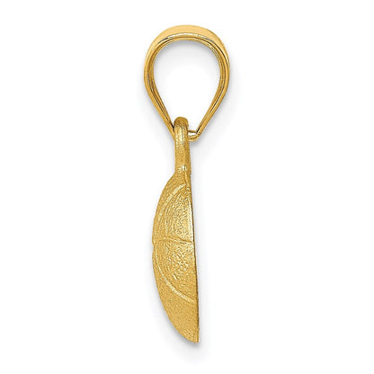 14k Yellow Gold Basketball Charm