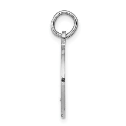 14k White Gold Communion Charm Pendant for Women