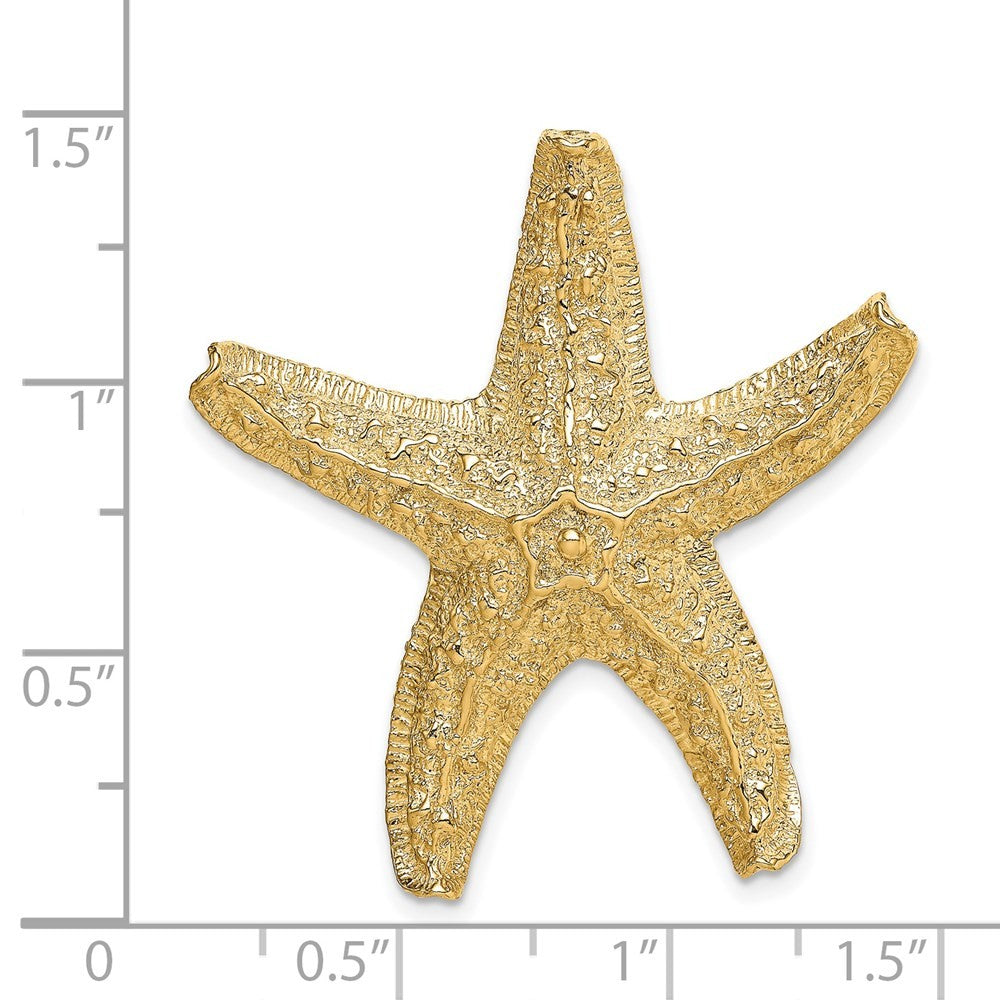 14k Yellow Gold Starfish Slide