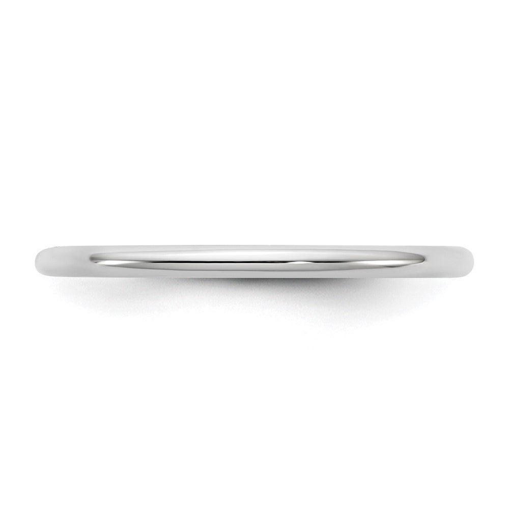 14K White Gold 1.5mm Standard Comfort Fit Band Ring Size 9