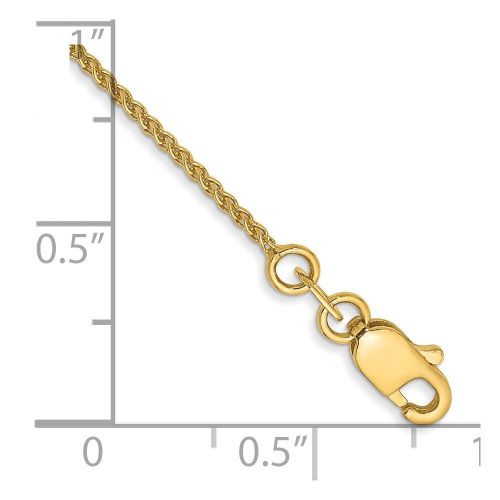 14k Yellow Gold 7 inch 1.05mm Spiga Bracelet