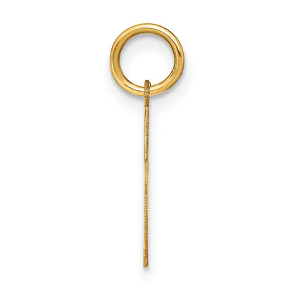 14k Yellow Gold Letter S Initial Pendant for Women