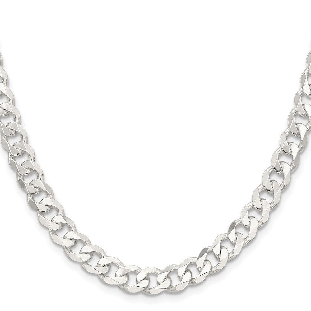 Sterling Silver 7.5mm Curb Chain Necklace