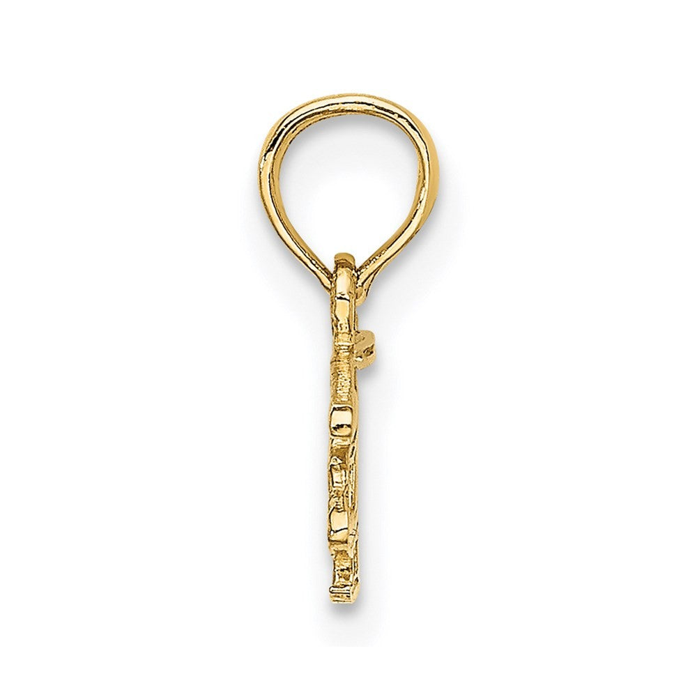 14k Yellow Gold Helicopter Charm