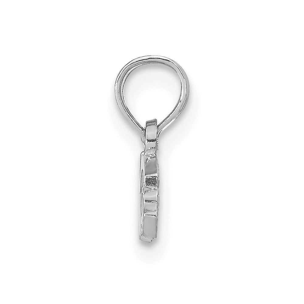 14K White Gold Nurse Pendant