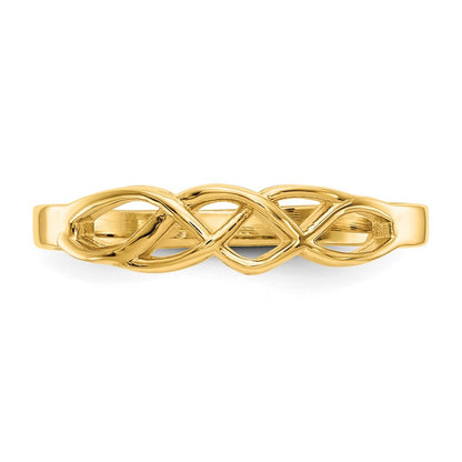 14K Yellow Gold Free Form Knot Ring