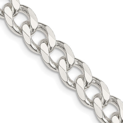 Sterling Silver 8.3mm Curb Chain Necklace