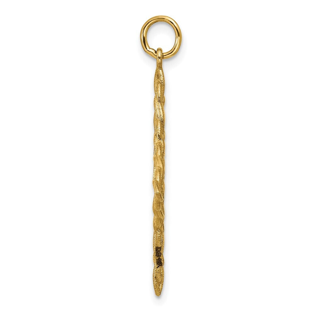 14k Yellow Gold Polished Celtic Knot Pendant